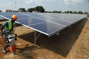 La centrale solaire Going Solar de Soroti en Ouganda (image d’illustration). © Stephen Wandera/AP/SIPA/2016