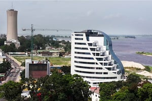 L’immeuble Elbo, à Brazzaville, porte la signature de la Générale de travaux publics et de négoce (Getran). © Groupe Getran