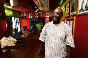 Oumar Mariko, à Bamako en mai 2018. © Emmanuel Daou Bakary pour JA