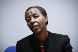 Louise Mushikiwabo, ministre des Affaires étrangères du Rwanda, en 2011 à Paris. © Vincent Fournier/Jeune Afrique-R