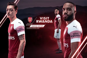 Visuel du « sponsoring » du FC Arsenal par le Rwanda. © DR / Arsenal FC