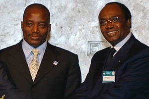 Joseph Kabila et Pascal Kinduelo, le fondateur de Sud Oil. © DR