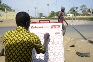 Un joueur de Loto à N’Djaména, au Tchad. © ABDOULAYE BARRY pour JA