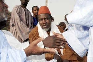 Mahmoud Dicko, ex-président du Haut Conseil islamique malien, ici en 2012 à Bamako. © Daou Bakary Emmanuel pour Jeune Afrique