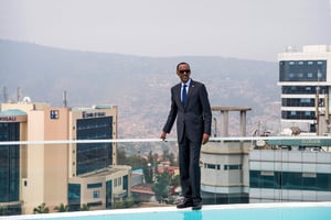 Le 6 février 2018, lors du tournage du documentaire Rwanda : The Royal Tour, à Kigali © Village Urugwiro