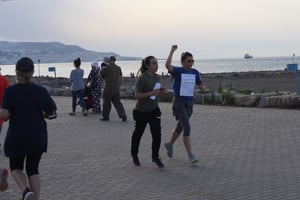 Une course féminine contre le harcèlement de rue a eu lieu vendredi 8 juin 2018 à Alger. © Zahra Rahmouni