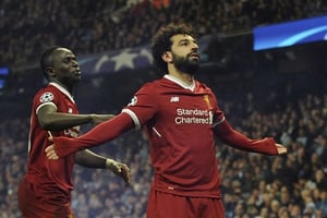 Mohamed Salah et Sadio Mané forment un duo africain explosif à Liverpool. © Rui Vieira/AP/SIPA