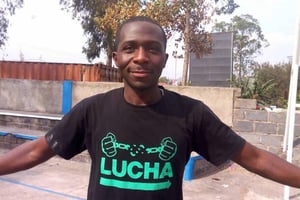 Luc Nkulula, un des fondateurs du mouvement citoyen Lutte pour le changement (Lucha). © Compte Facebook de la Lucha