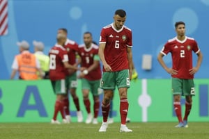 Après sa défaite face à l’Iran, le 15 juin, le Maroc retrouvera le Portugal au Mondial 2018. © Andrew Medichini/AP/SIPA