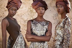 L’un des visuels de la Dakar Fashion Week 2018. © Mario Epanya pour la Dakar Fashion Week 2018