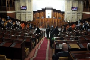 Parlement de Rabat. © Hassan Ouazzani pour Jeune Afrique