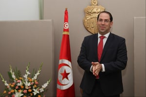 Youssef Chahed, le Chef du gouvernement tunisien, à Tunis le 22 juillet 2018. © HAMMI MOHAMMED/SIPA