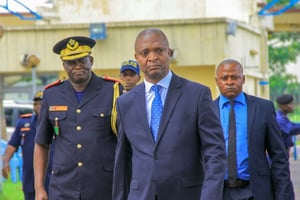 Emmanuel Ramazani Shadary, en 2018, lorsqu’il était ministre de l’Intérieur et de la Sécurité. © Ministère congolais de l’Intérieur et de la Sécurité