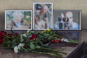 Les portraits des journalistes russes assassinés en Centrafrique © AFP