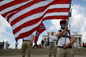 Des militants de l’extrême-droite américaine, à Washington le 25 juin 2017. © REUTERS/Jim Bourg