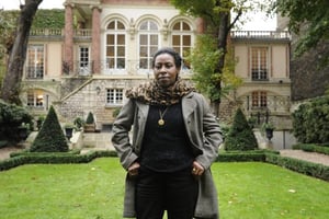 Scholastique Mukasonga, écrivaine rwandaise ayant obtenu le prix Renaudot 2012 pour « Notre-Dame du Nil » (Gallimard). © Vincent Fournier/JA