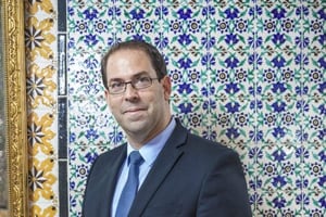 Tunisia, Tunis : Youssef Chahed the prime minister poses in the Kasbah on 14 septembre 2016. © Ons Abid © Ons Abid pour ja