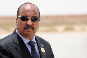 Le président mauritanien Mohamed Ould Abdelaziz à  Nouakchott le 2 juillet 2018. © Ludovic Marin/Pool via Reuters