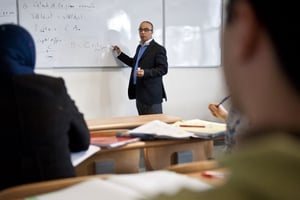 École d’actuariat de l’université de la ville de Rabat, 2013. © Hassan Ouazzani/Jeune Afrique/2013.