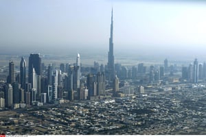 Le Burj Khalifa de Dubaï, aux Émirats arabes unis, est le plus haut bâtiment du monde. © Kamran Jebreili/AP/SIPA