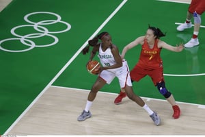 Le match de basket Sénégal-Chine, lors des Jeux olympiques d’été de 2016 à Rio de Janeiro, au Brésil. © Carlos Osorio/AP/SIPA