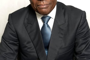 Maurice Kamto, leader du MRC, le Mouvement pour la renaissance du Cameroun. © Jacques Torregano pour JA