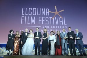 Lors de la soirée de remise des prix de l’édition 2018 du festival du film d’El Gouna, en Égypte. © DR / festival El Gouna