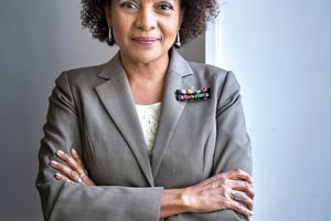 Michaëlle Jean, secrétaire générale de la Francophonie au siège de l’OIF à Paris le 1 octobre 2018 © Bruno Levy pour JA