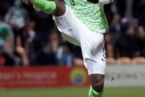 Le footballeur nigérian Odion Ighalo, ici en mars 2018. © Matt Dunham/AP/SIPA
