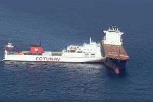 La collision entre les navires tunisien et chypriote s’est produite le 7 octobre au large de la Corse. © Youtube