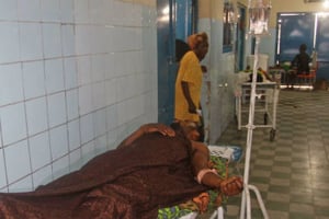 Dans un hôpital de Kinshasa, en RDC. © John Bompengo/AP/SIPA