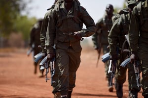 Des soldats burkinabè lors d’un exercice organisé par l’armée américaine, en 2017 (illustration). © DR / état-major des Forces armées burkinabè