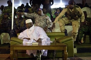 Yahya Jammeh, en novembre 2016. © Jerome Delay/AP/SIPA