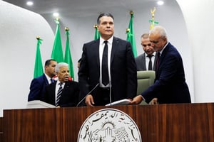 Le nouvel occupant du perchoir, Mouad Bouchareb, a été plébiscité par 320 députés de la coalition présidentielle. © SAMIR SID