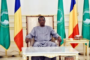 Idriss Déby Itno, au palais présidentiel en décembre 2016. © REUTERS/Alain Jocard/Pool