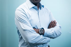 Alioune Ndiaye, directeur général d’Orange Middle East and Africa, photographié au siège d’Orange (Paris), le 30 octobre 2018 © François Grivelet pour JA