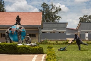 Le Centre de formation professionnelle est installé dans le collège technique de Mwapusukeni ouvert en 2013. © Gwenn Dubourthoumieu/Jeune Afrique/2015.