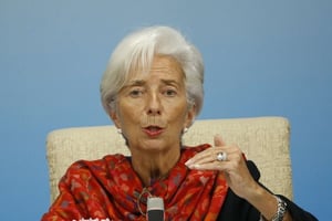 Christine Lagarde, directrice générale du Fonds monétaire international. © Thomas Peter/AP/SIPA/2018.