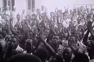 Durant la guerre d’indépendance de l’Angola. © Capture écran/YouTube/Angola Documentários
/Ina