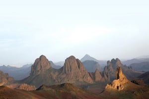 Le massif de l’Atakor, vu du plateau de l’Assekrem. © Eric Bonnem/secret planet