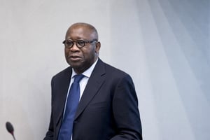 Laurent Gbagbo, le 28 janvier 2016, lors de l’ouverture de son procès à la CPI. © REUTERS/Peter Dejong/Pool