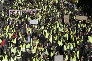 Manifestations des gilets jaunes à Marseille  le 8 décembre 2018 © Claude Paris/AP/SIPA