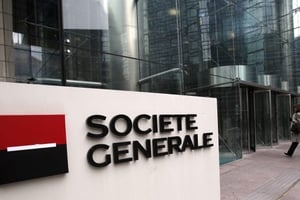 Siège de la société générale, à Paris. © Christophe Ena/AP/SIPA