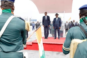 Paul Kagame, président rwandais, et Alassane Ouattara, à Abidjan le mercredi 19 décembre 2018. © DR / Présidence Côte d’Ivoire