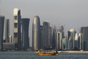 La baie de Doha, au Qatar, en 2011. © Saurabh Das/AP/SIPA