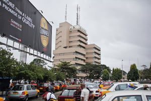 La banque commercial d’Acrra en septembre 2013 (image d’illustration). © Chris STEIN pour Jeune Afrique