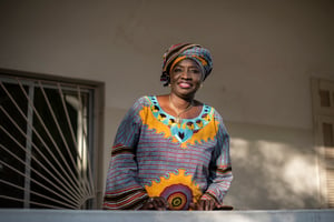 Aminata Touré à son domicile à Dakar, le 16 janvier 2019. © Sylvain Cherkaoui pour JA