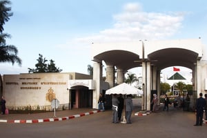 L’hôpital militaire Mohammed V de Rabat. © ABDELJALIL BOUNHAR/AP/SIPA