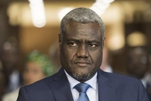 Le 17 janvier, le président de la Commission de l’UA, Moussa Faki Mahamat, évoque de « sérieux doutes » sur lesrésultats officiels. © Michael Brochstein/ZUMA/REA