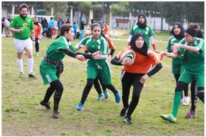 Un club féminin de rugby de la Fédération algérienne de rugby (FAR). © DR